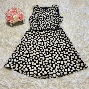 AB Studio women’s Polkadot Black and White Dress, size 8